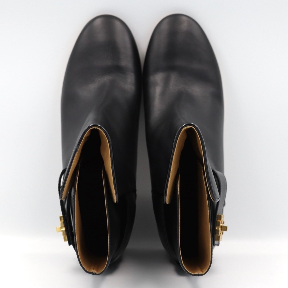Tory Burch Kira 70MM Bootie Black Leather Ankle Boots US 9.5 M - Picture 9 of 14